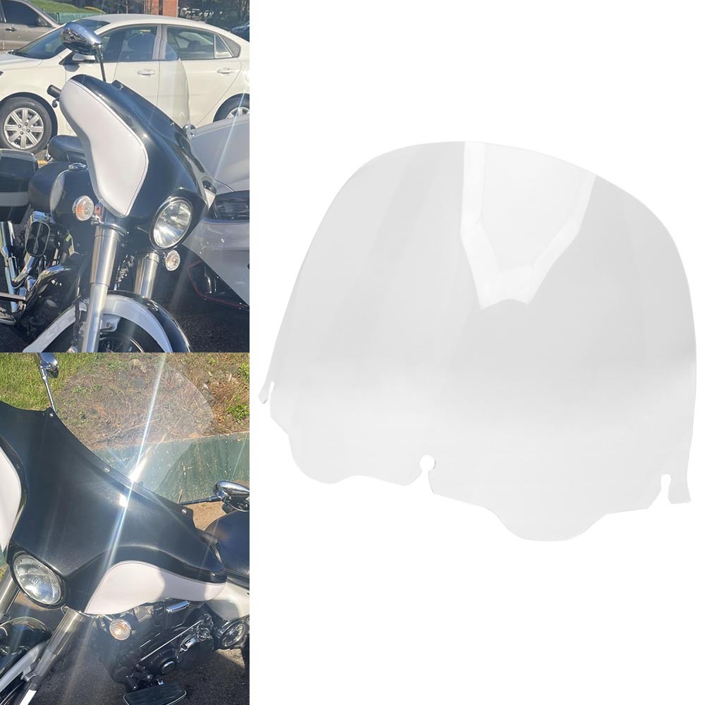 13" Clear Windshield Windscreen Air Deflector For Harley Touring Street 1996-13