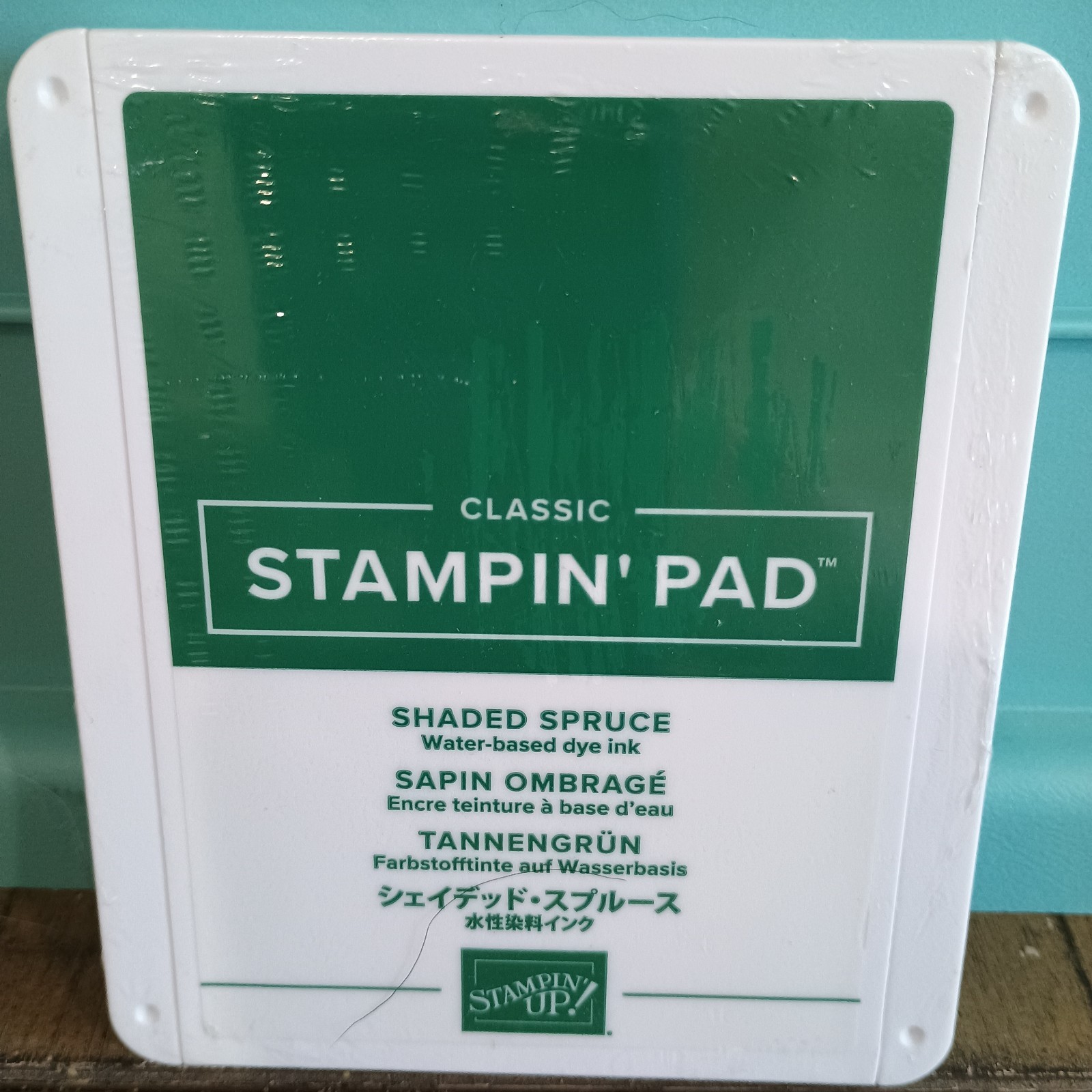 Stampin' Up Classic Ink Pad Retired Shaded Spruce Water Based Factory Sealed