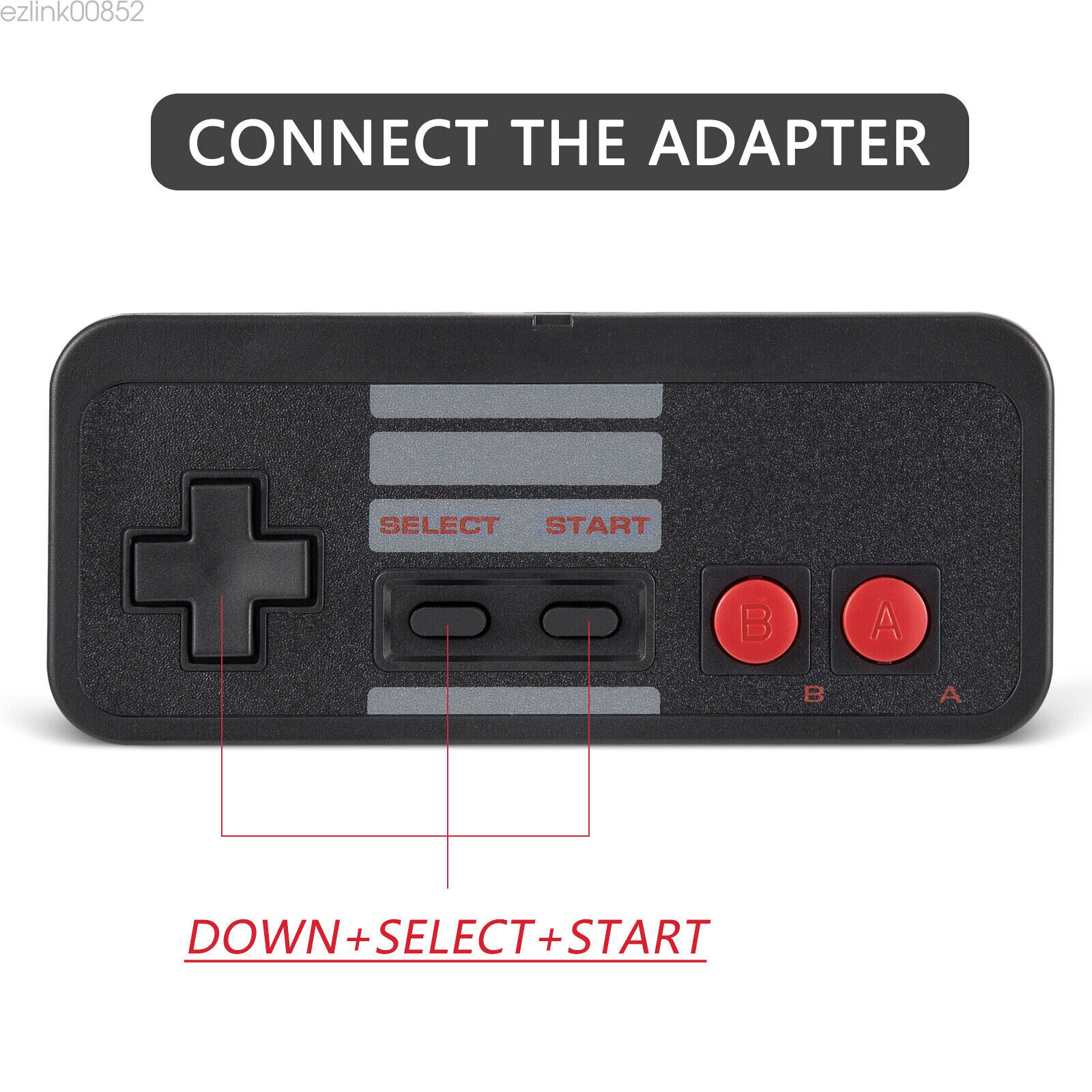 2Pack Wireless 2.4GHz NES Retro Gamepad For Windows PC Mac Linux USB Controller