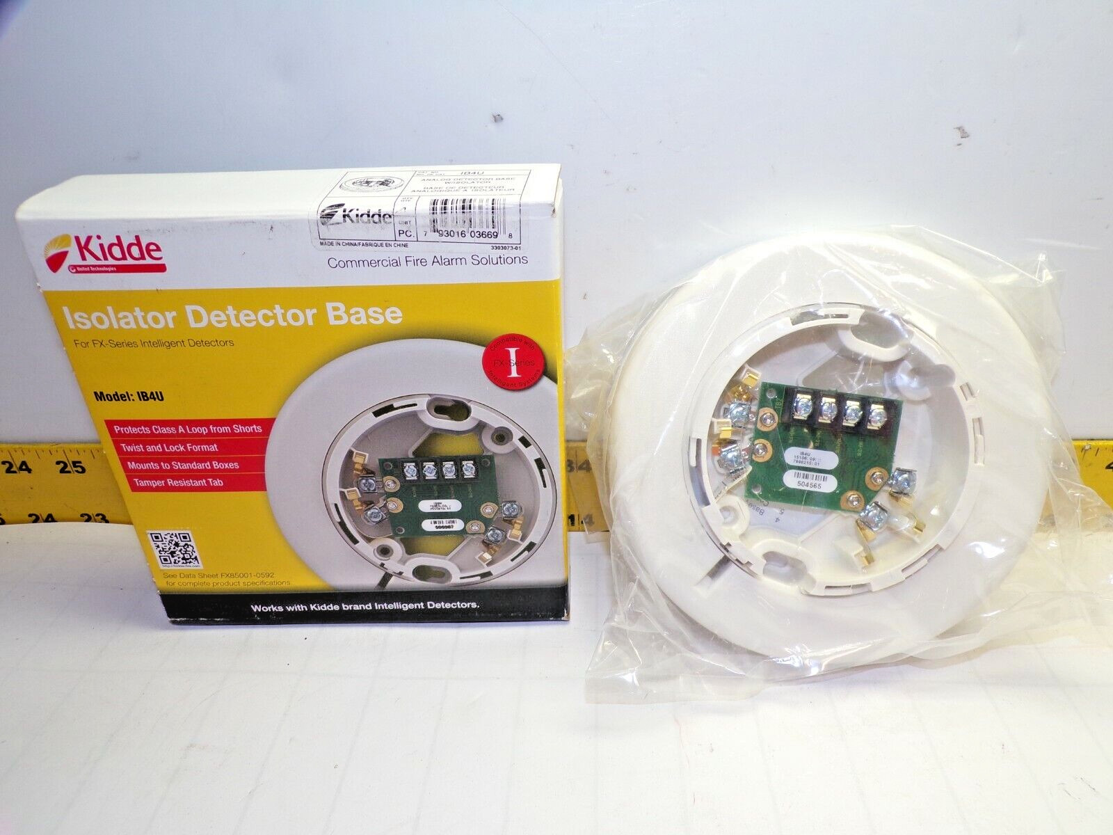 NEW KIDDE ANALOG DETECTOR BASE WITH ISOLATOR  IB4U