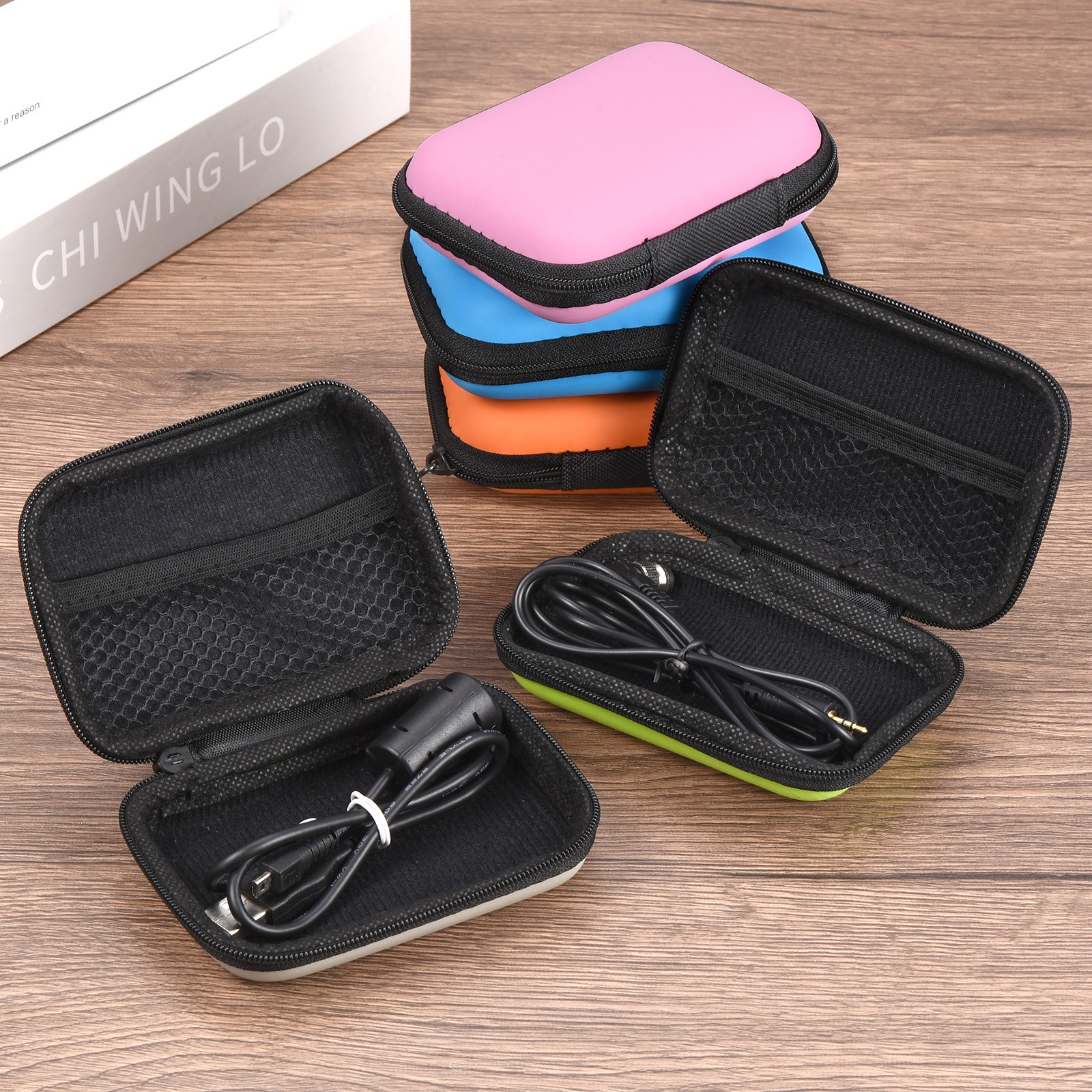Dart Case, 2 Pack EVA Darts Carrying Storage with Mesh Pockets, Orange
