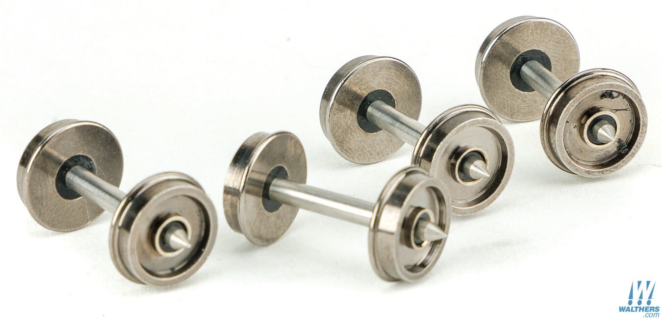 NEW Walthers Proto 36 Turned Metal Wheelsets w/Metal Axles (100) HO FREE US SHIP