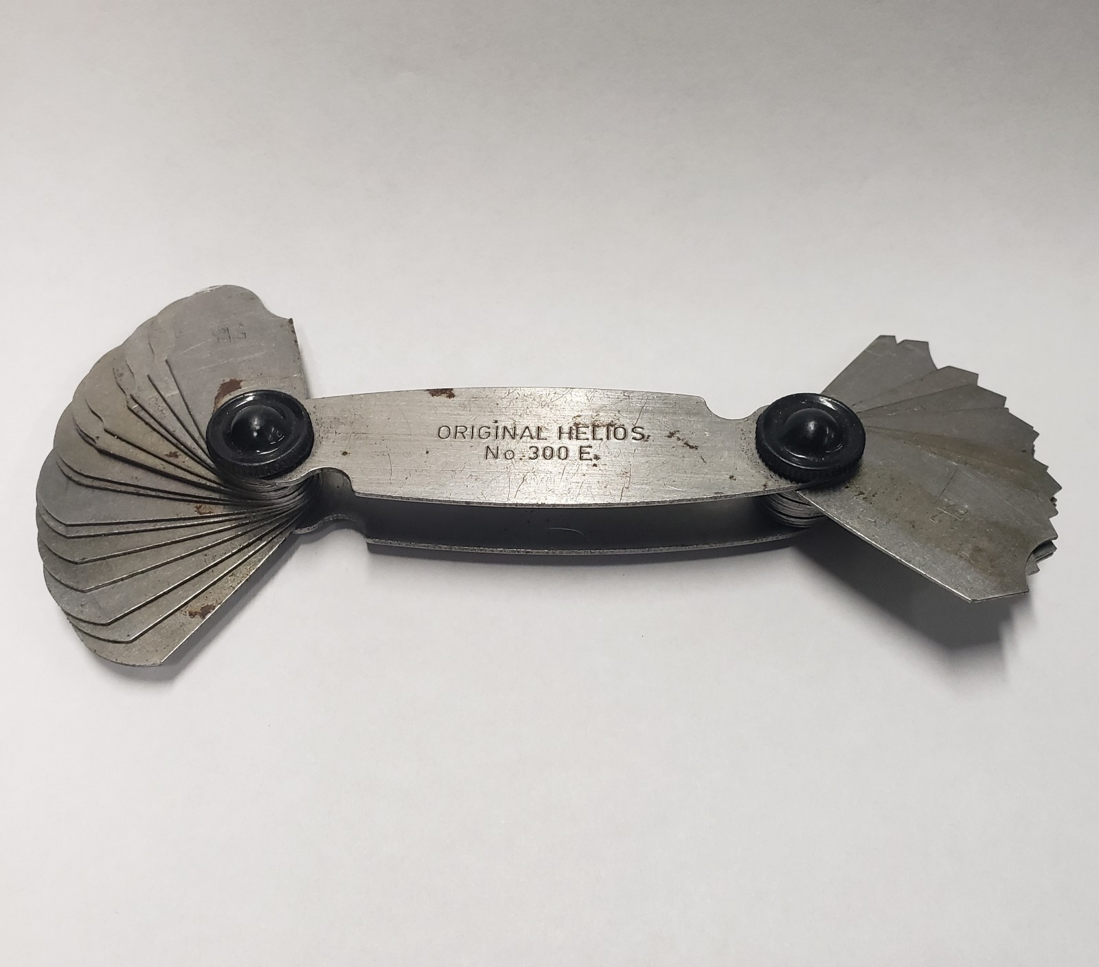 Vintage Helios Germany No. 300E Fillet / Radius Gage 17/64" to 1/2" Machinist