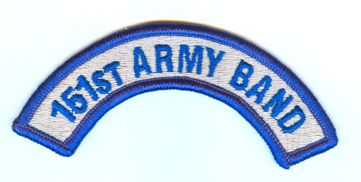 NEW ISSUE:  151st ARMY BAND SHOULDER TAB (ALABAMA ARNG) - FULL COLOR .... X