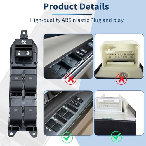 84040-33100 Power Window Master Switch Compatible with 2008-2019 Driving side