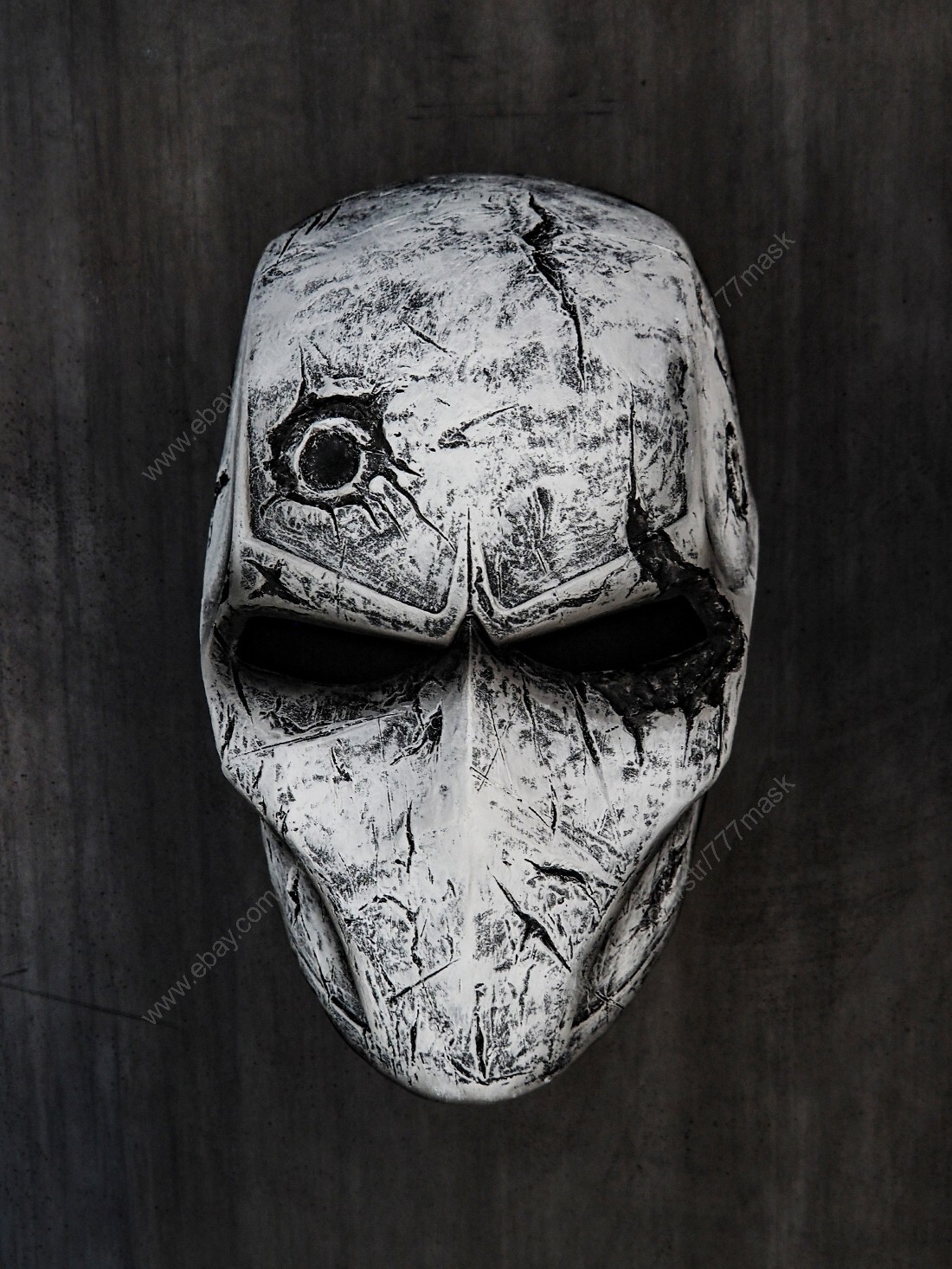 Custom Airsoft Mask Helmet Full Face BB Gun Halloween Costume Cosplay White A23