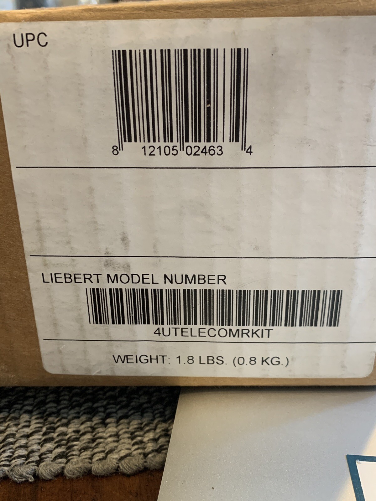 Liebert 4U Center Mount Bracket 4UTELECOMRKIT