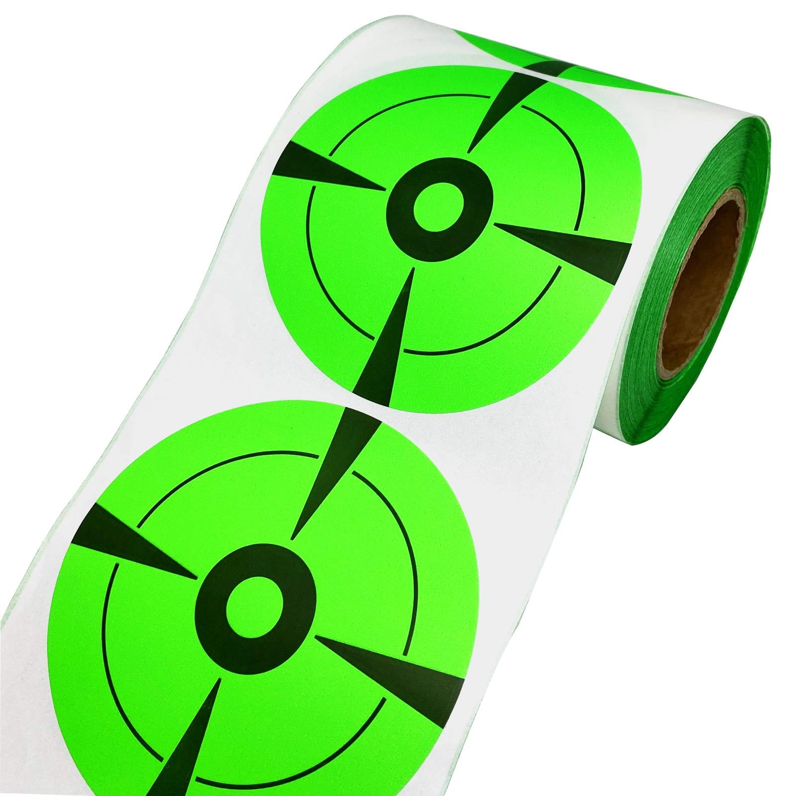 Target Stickers Self Adhesive Targets for Shooting Fluorescent Green Label (Qty