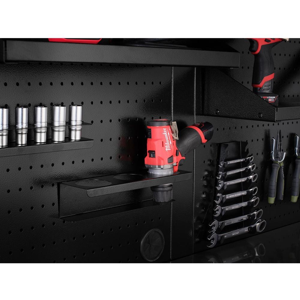Bunker Pegboard Tool Rack with 3 Holders Black