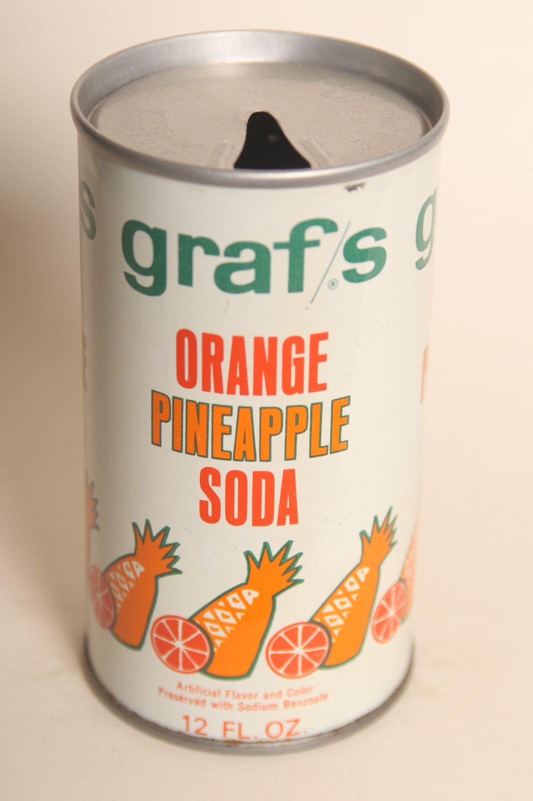 Graf/s Orange Pineapple soda can - 12oz