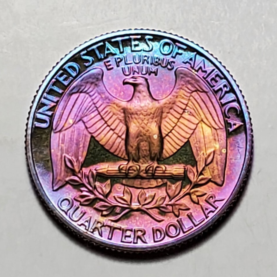 TONED 1981 S WASHINGTON QUARTER PROOF UNC #C2878