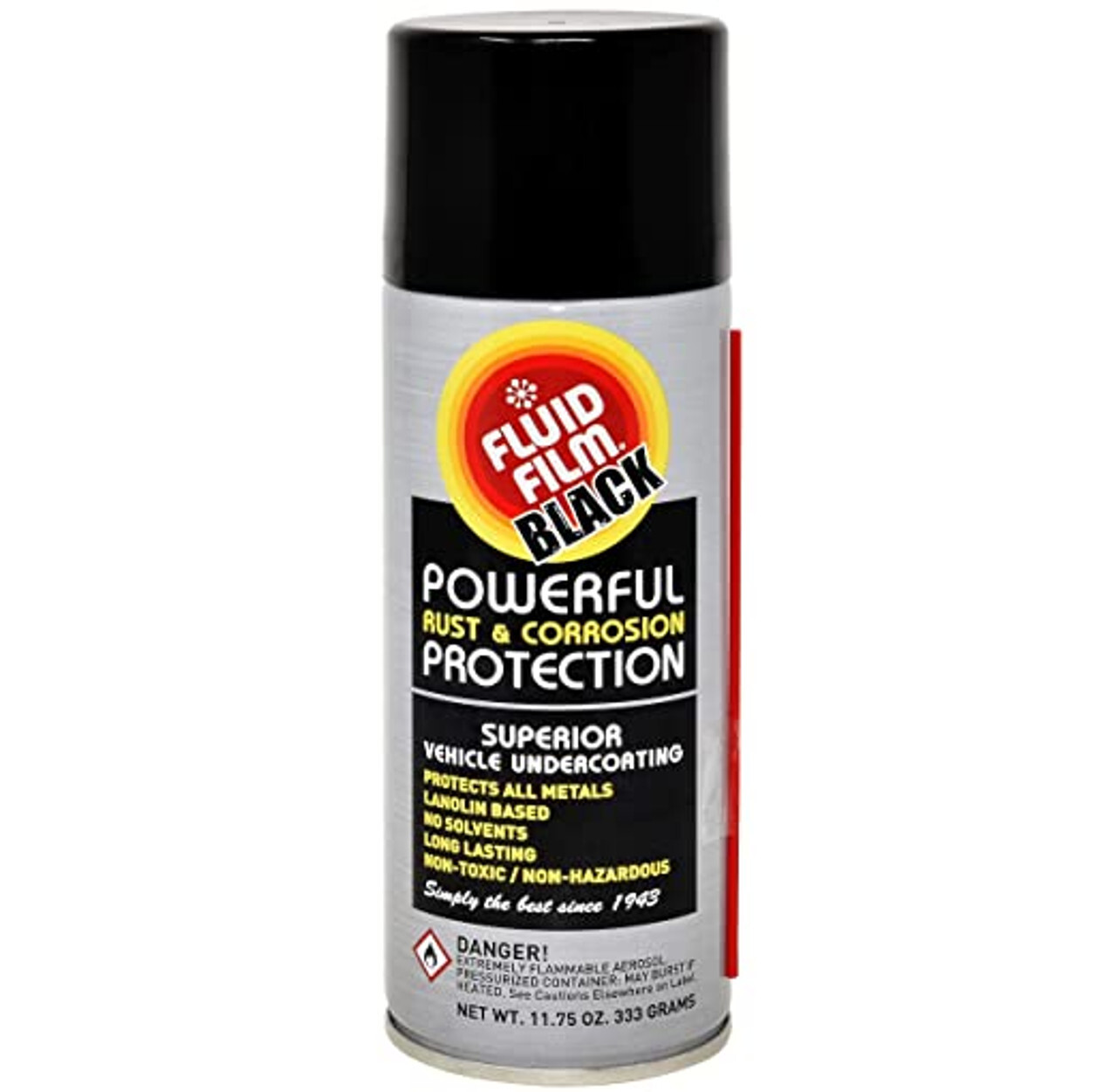 Fluid Film AS11B Black Undercoating Protection Rust Inhibitor Spray Can