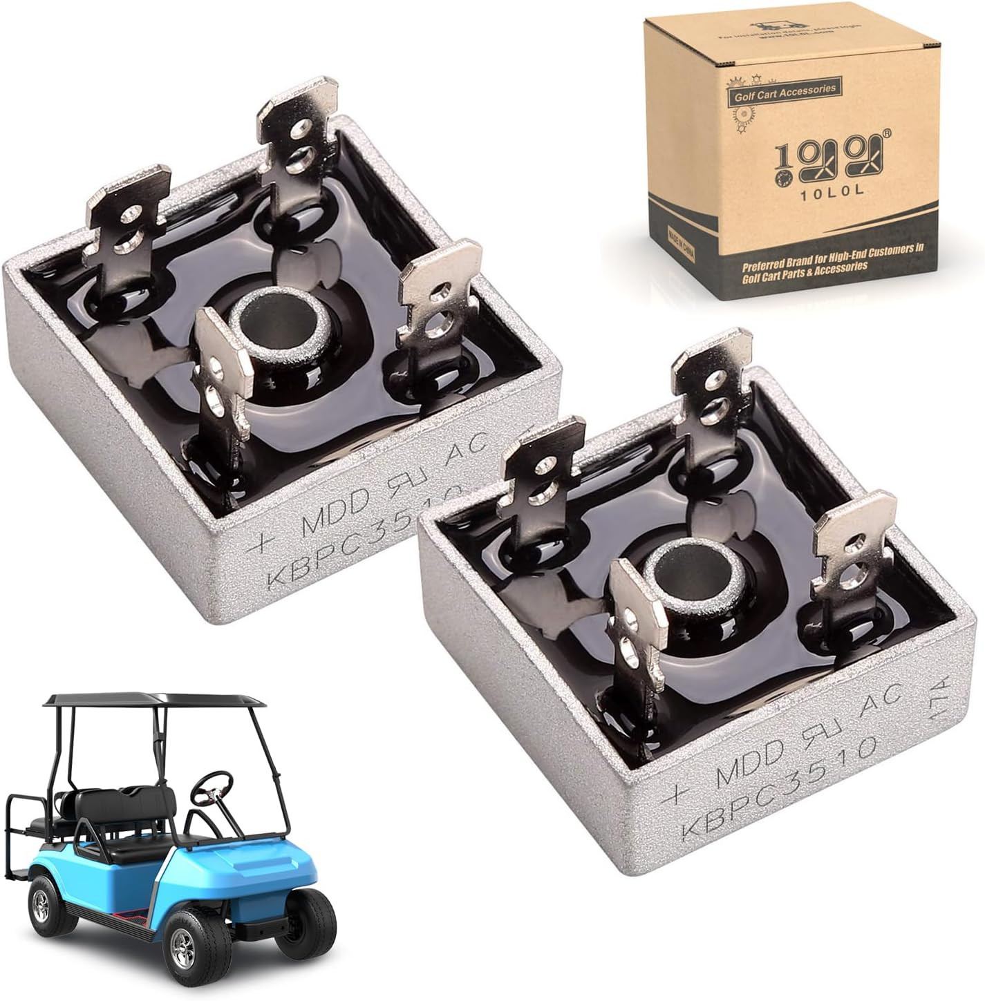 103517601 Golf Cart Club Car Charger Rectifier for 35A Powerdrive 2 Charger& Mac