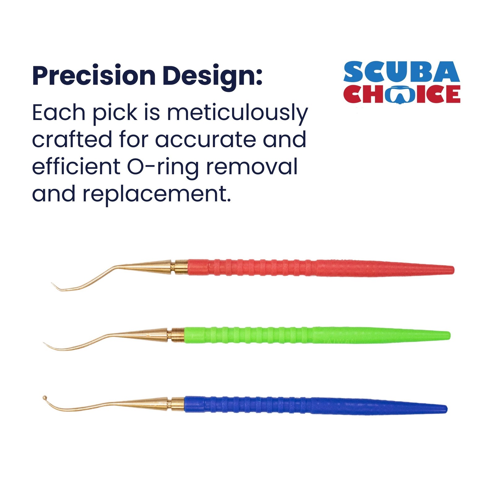 Scuba Diving Brass O-Ring Pick Set (3-Piece) – Durable Brass Tools for Precis...