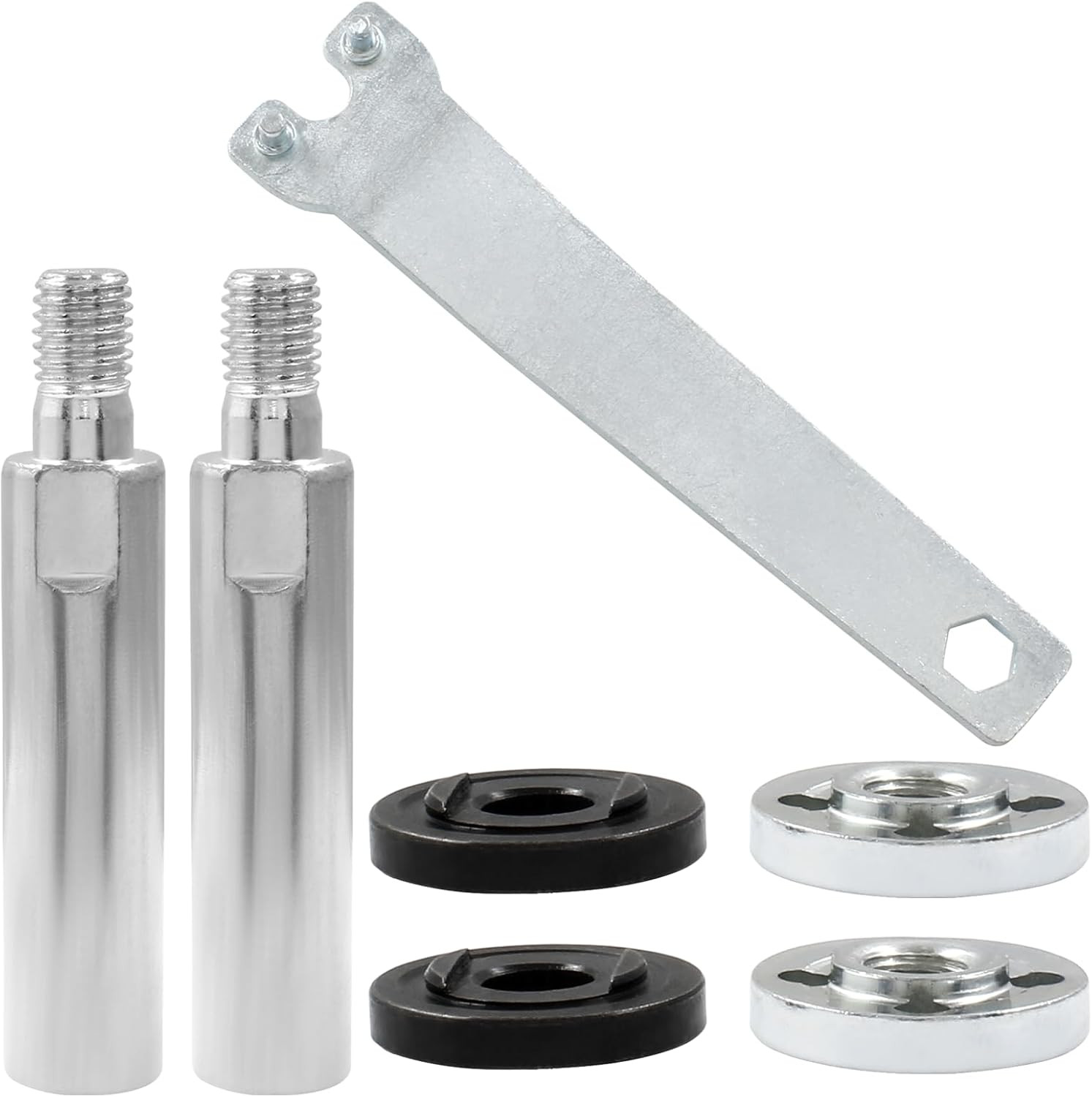 2 Sets Angle Grinder Extension Shaft Set, M10 Thread Angle Grinder Extension