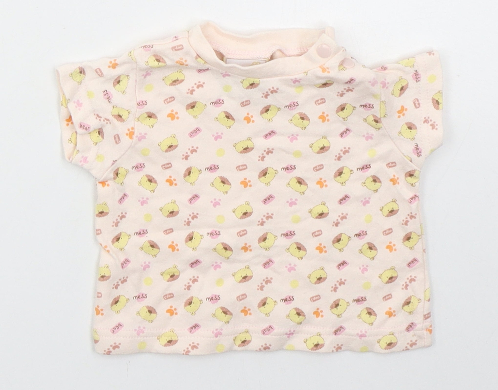 Rockababy Girls Pink Cotton Blend T-Shirt Size 3-6 Months    B