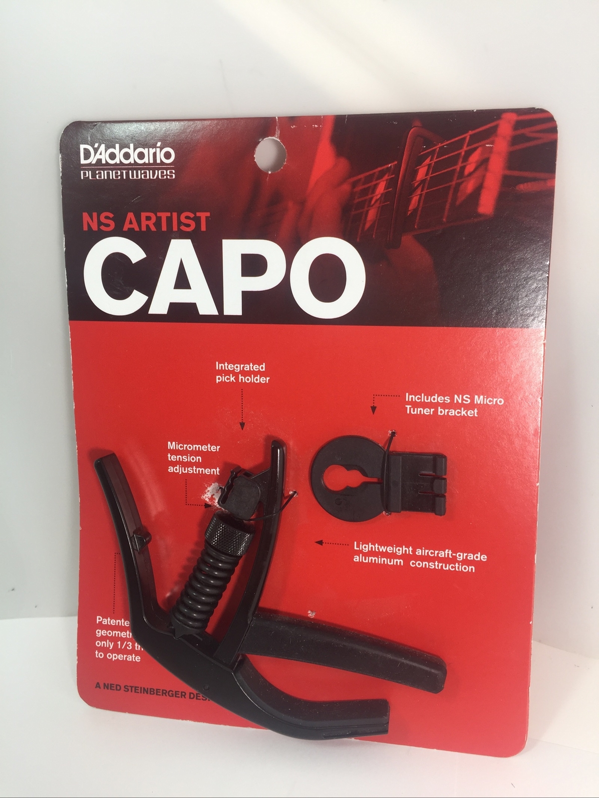 NEW! Planet Waves NS Artist Capo For Acoustic or Electric Guitar PW-CP-10 Black