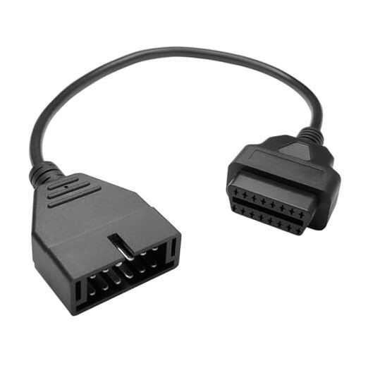 OBD1 Scanner, OBD1 to OBD2 GM Adapter, OBD 1 Scanner Cable Code Reader Black
