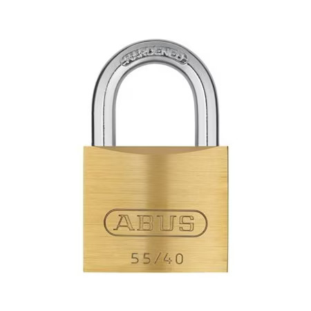 Abus 55611 Padlock, 1 9/32" H, 1 1/2" W, Brass