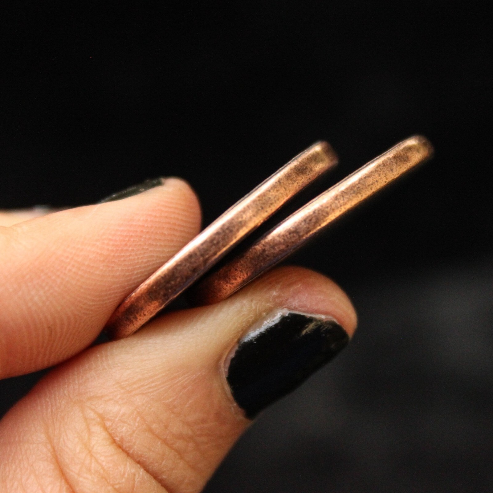 Solid Copper Moon 1" coin