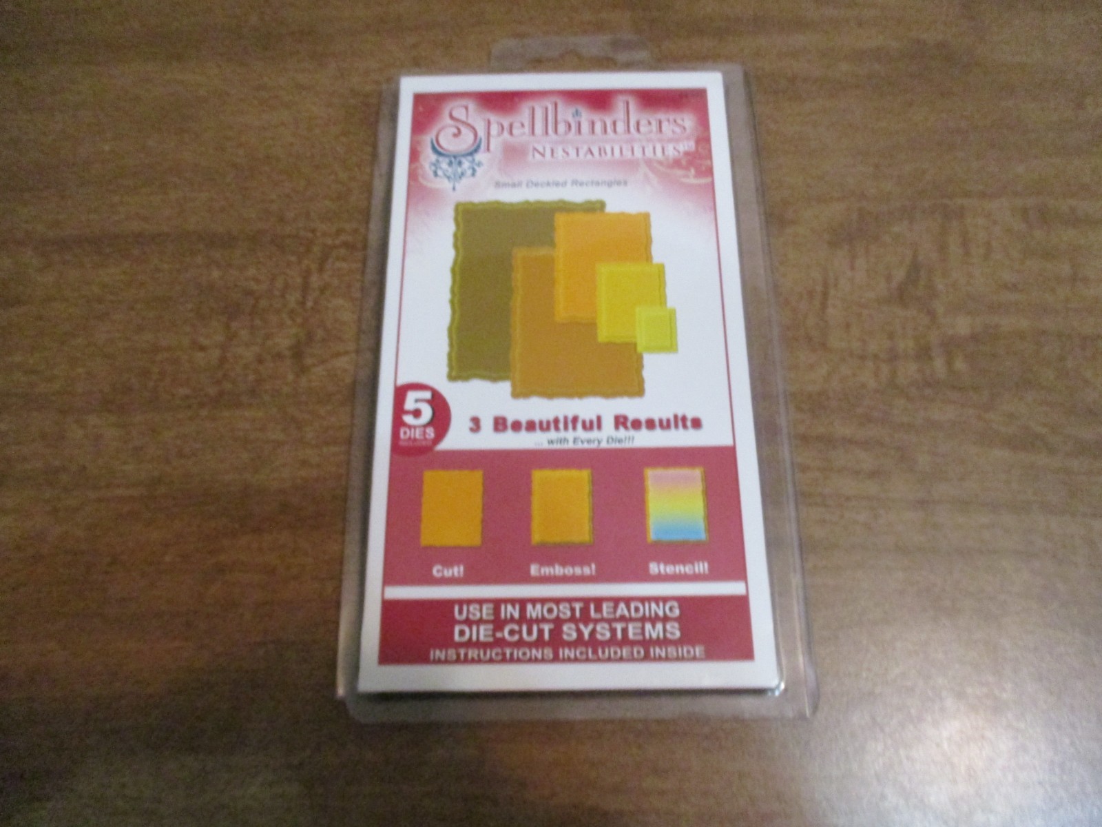SPELLBINDERS NESTABILITIES SMALL DECKLED RECTANGLES DIE SET