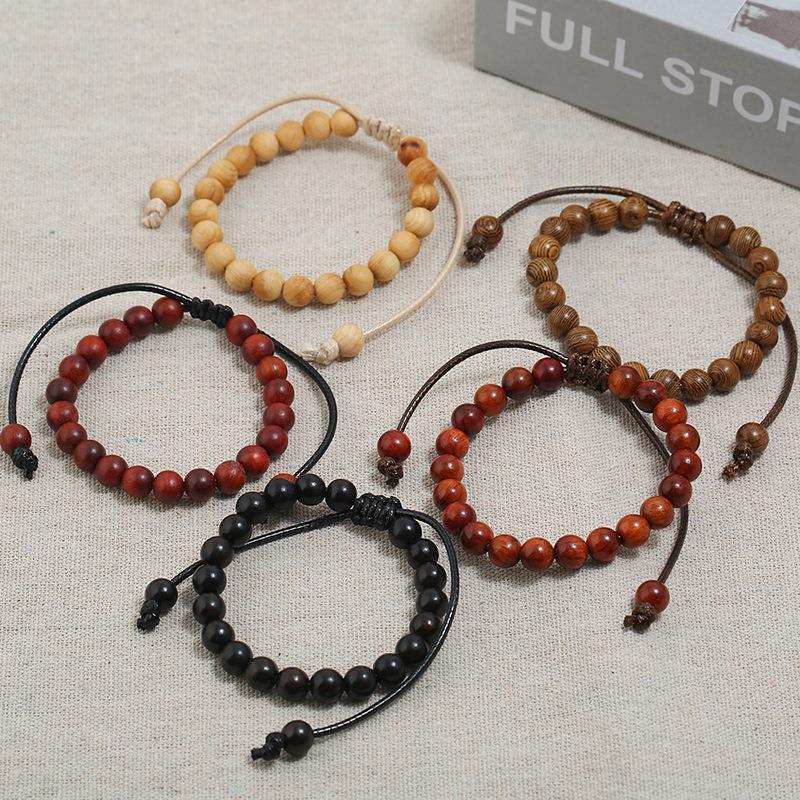 New Handmade natural wooden Sandalwood bead bracelets Friendship bracelets