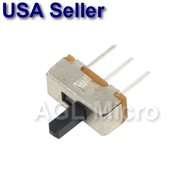 Slide Switch 2 Position SPDT 3Pin PCB Panel Mini Micro 4 PCS