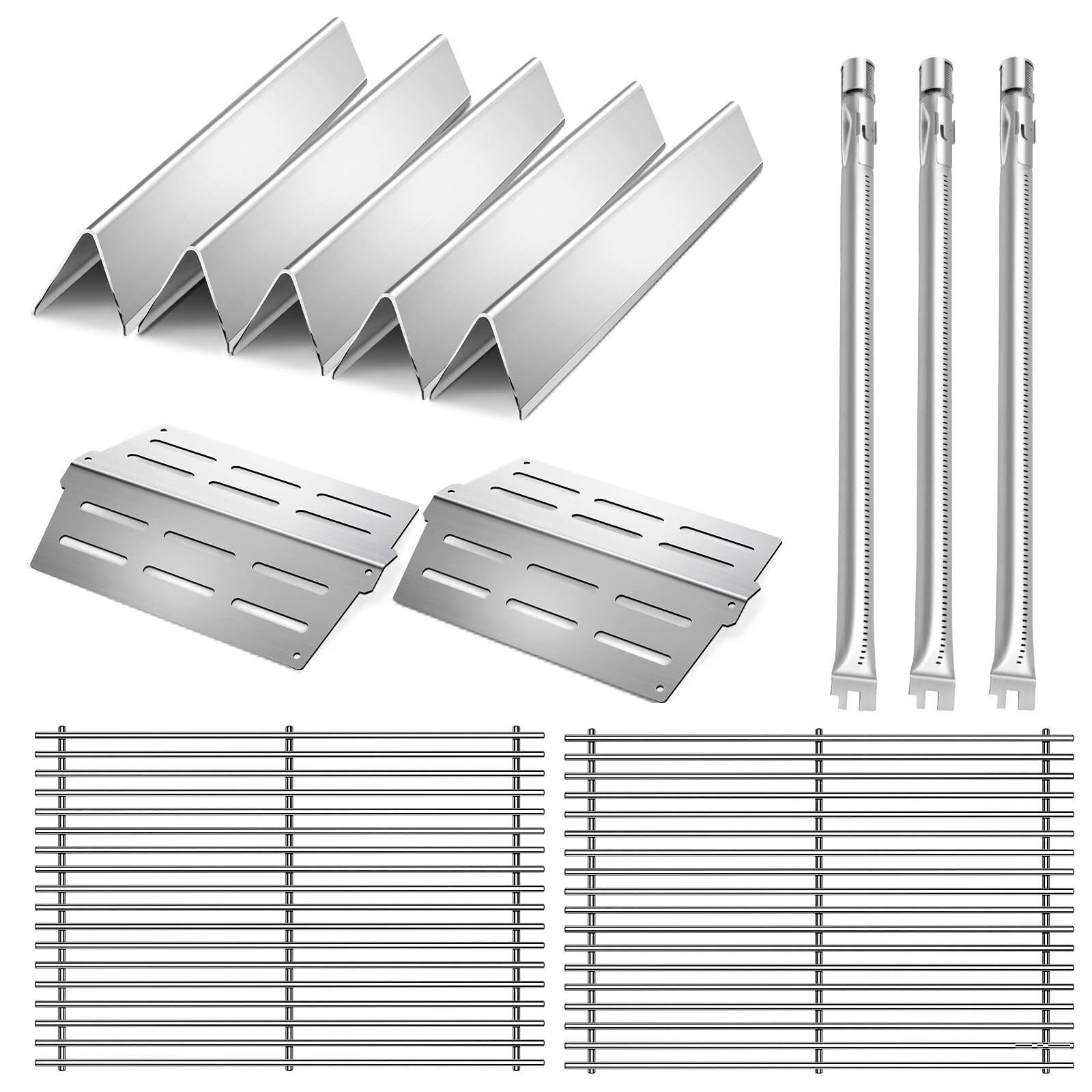19.5" Stainless Steel 7524 Grill Grates 7620 Flavorizer Bars for Weber Genesi...