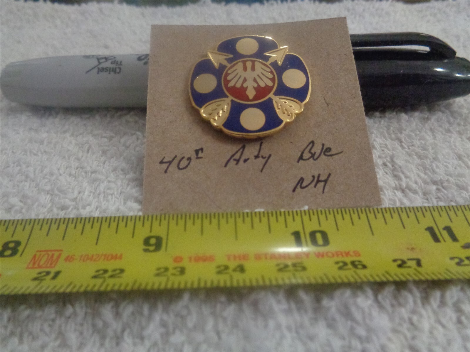 40th Artillery Brigade NH Unit Crest, DI, DUI (DRAW#G7)