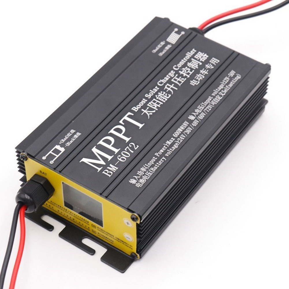 MPPT 600W Solar Boost Controller for 24V 36V 48V 60V 72V Battery Digital6456