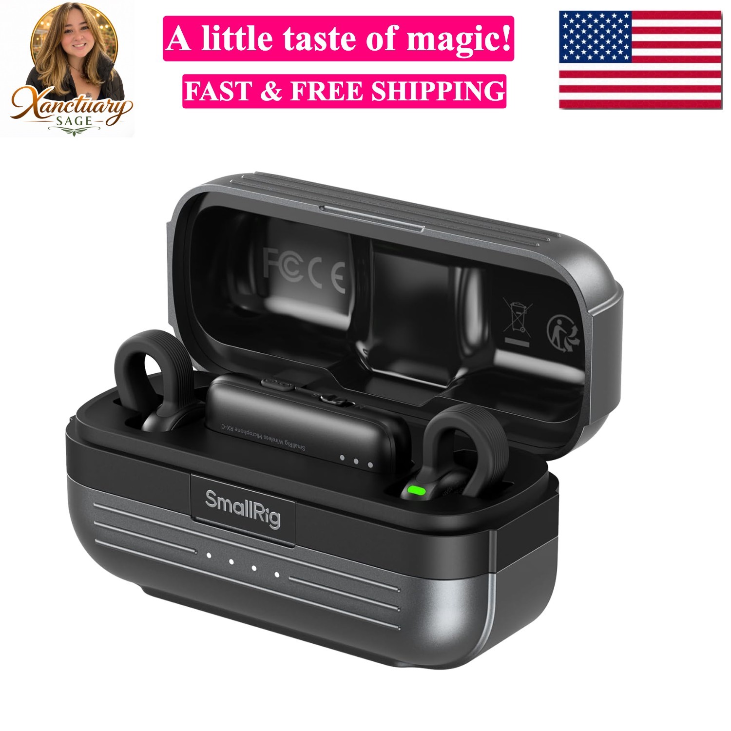 Wireless Mic S70-C2 2 TX + 1 RX + Charging Case, USB-C Compact Wireless Micro...