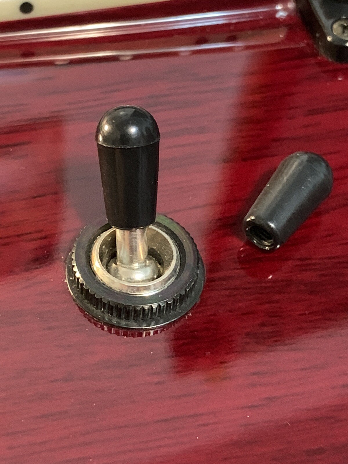 USA Seller~ Dean Guitars 2x Black 3.5  Toggle Switch Tip Knob 3way!