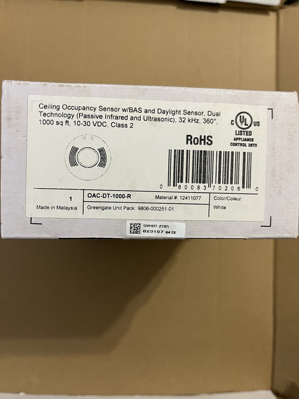 Greengate Dual Technology Ceiling Mounted Low Voltage Occupancy Sensor