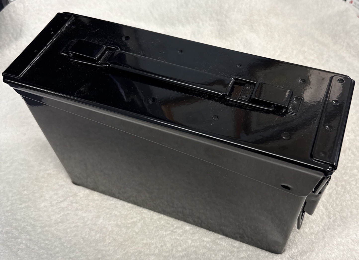 Military 30 CAL  Metal AMMO CAN Powder coated Glossy Black Refurbished