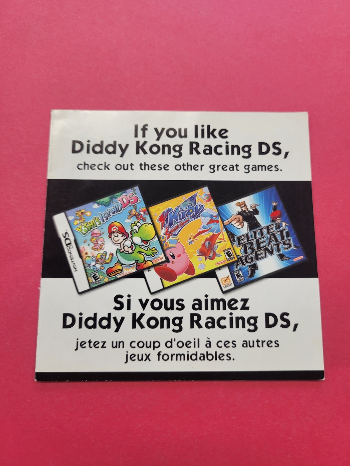 If You Like diddy kong racing ds Insert 61296A