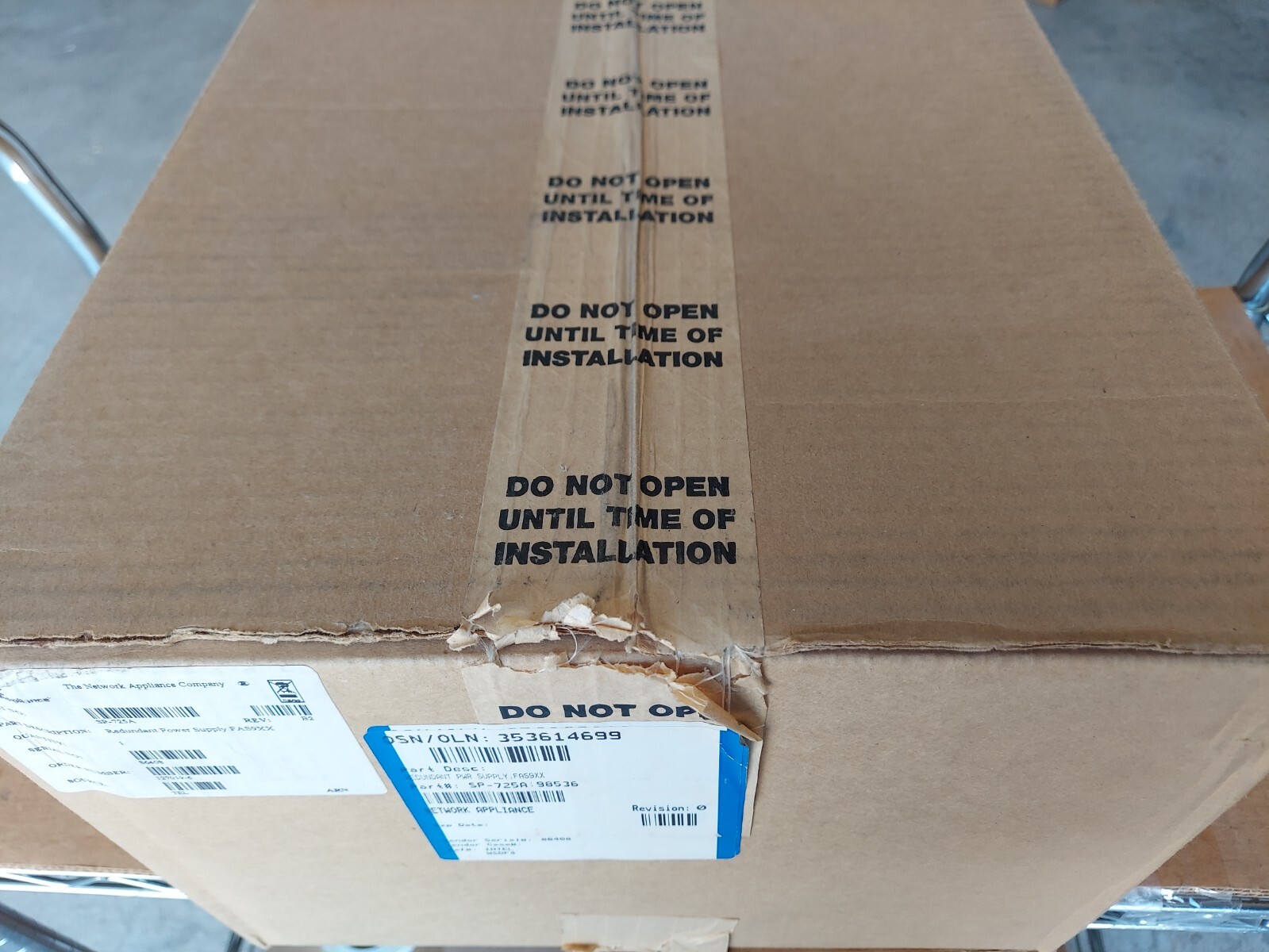 NetApp Power Supply 114-00004 X725A-R5 for Filer R150 R200 C6200 FAS960 FAS980