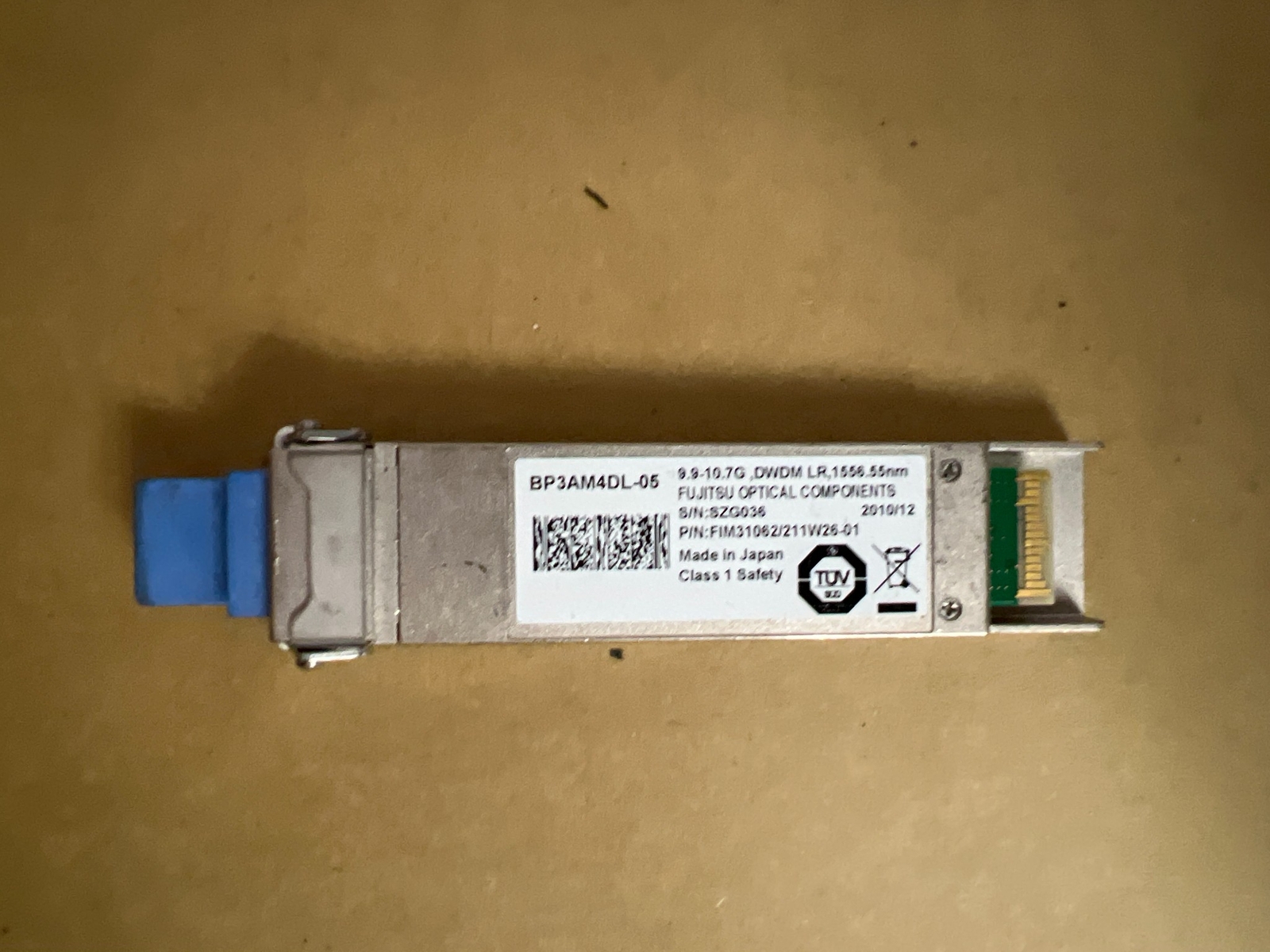 FUJITSU BP3AM4DL-05 10G DWDM XFP CH.2 1556.55NM LR 9.9G-10.7G W9-4(16)