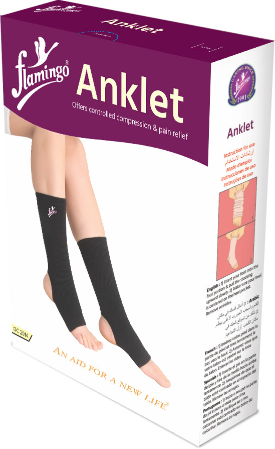 Flamingo Ankle Brace Support Compression Sleeve Plantar Fasciitis Pain Relief
