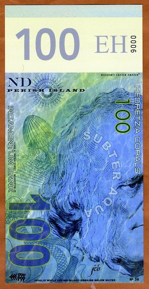 Perish Island, 100 Corals, Private Issue Polymer, 2015, UNC