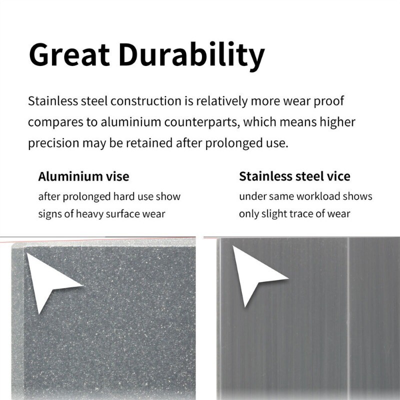 DSPIAE AT-MV Stainless Steel Precision Mini Vise for Model Tool SILVER