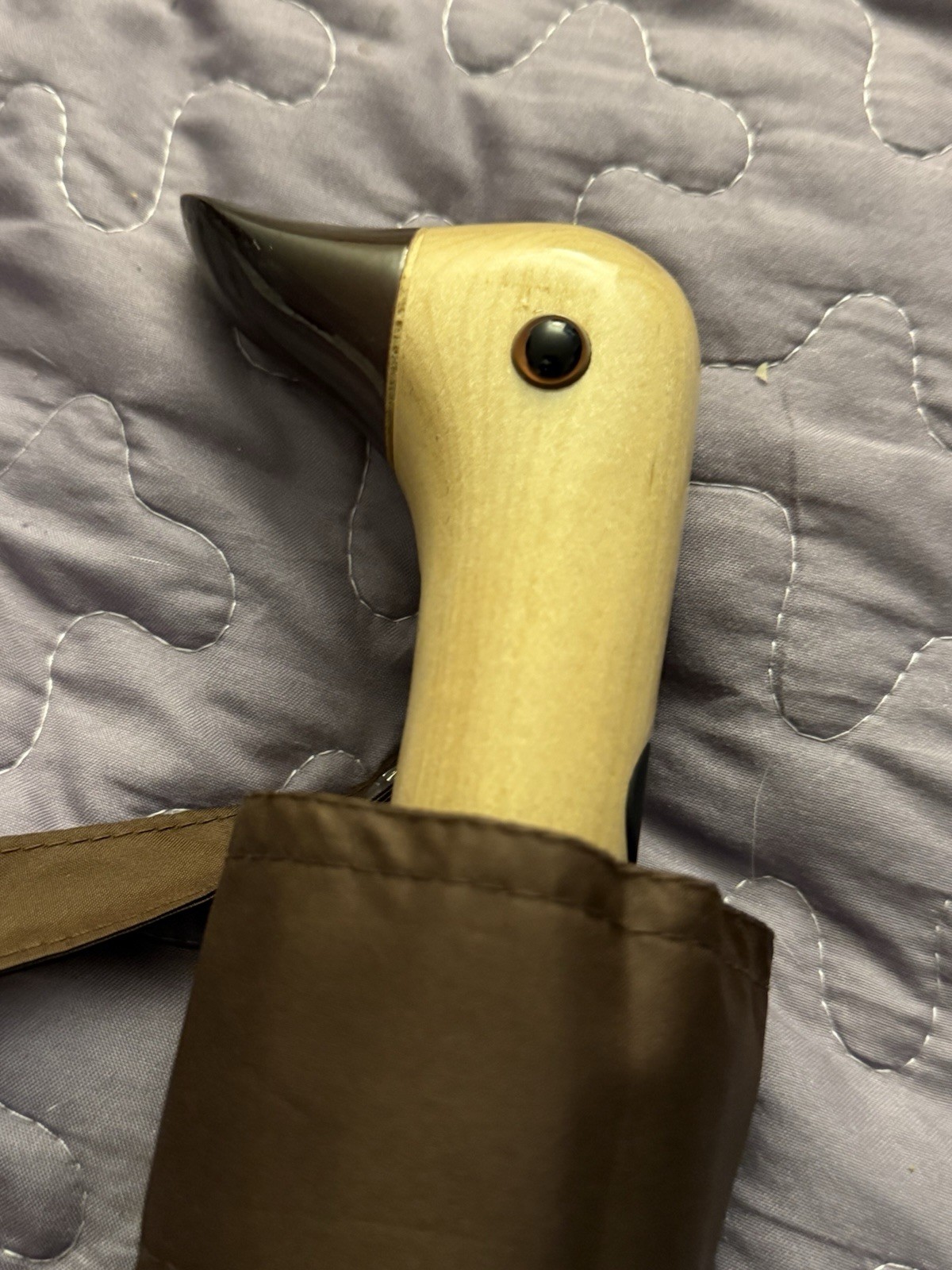 Original Duck head Umbrella espresso Brown NWOT