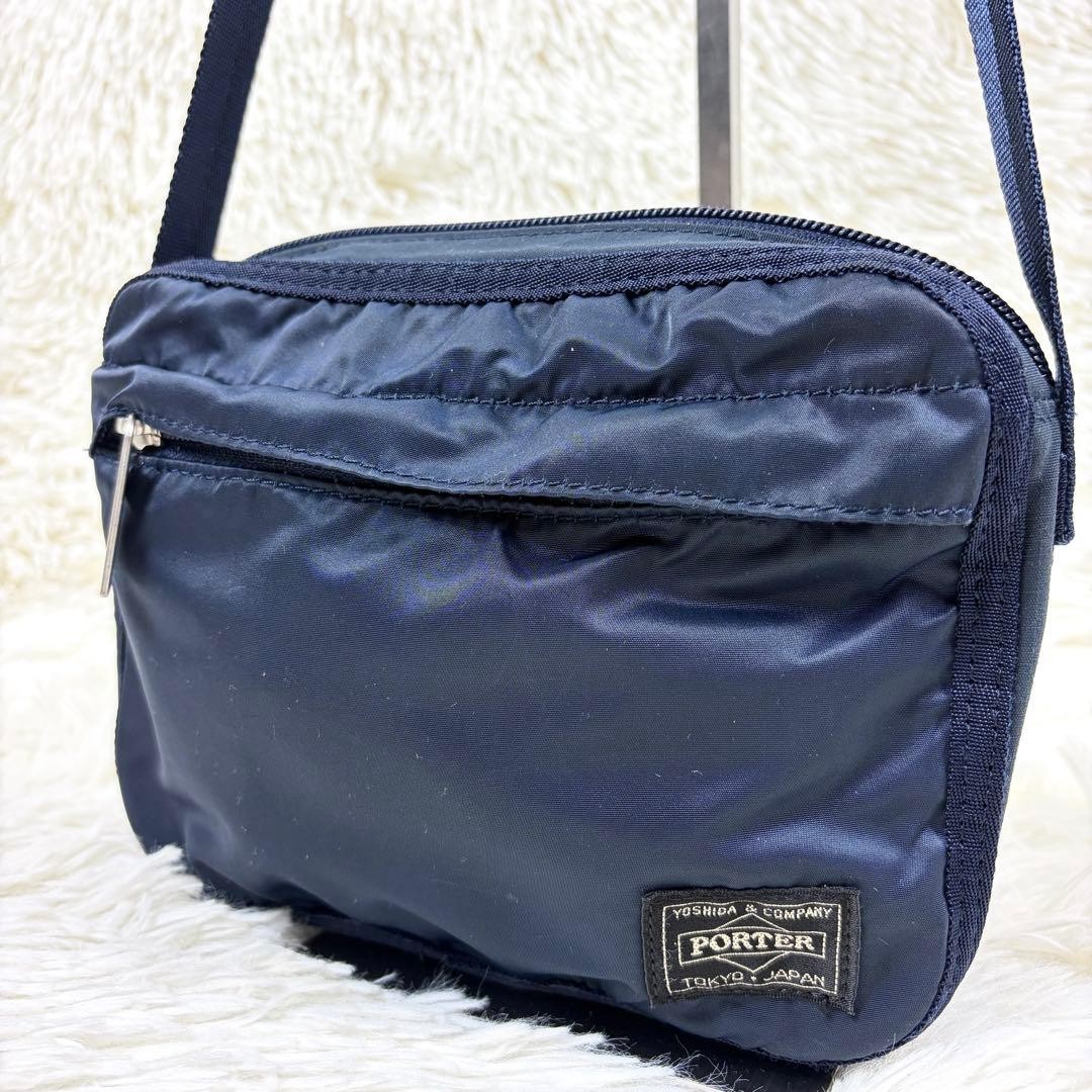 Porter Yoshida Bag Mini Shoulder Nylon Navy Excellent Condition