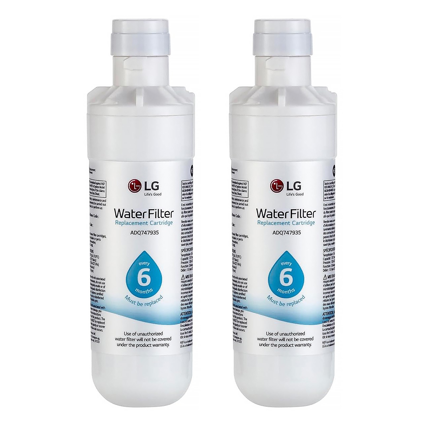 (2 PACK) LG LT1000P - 200 Gallon Capacity Replacement Refrigerator Water Filter