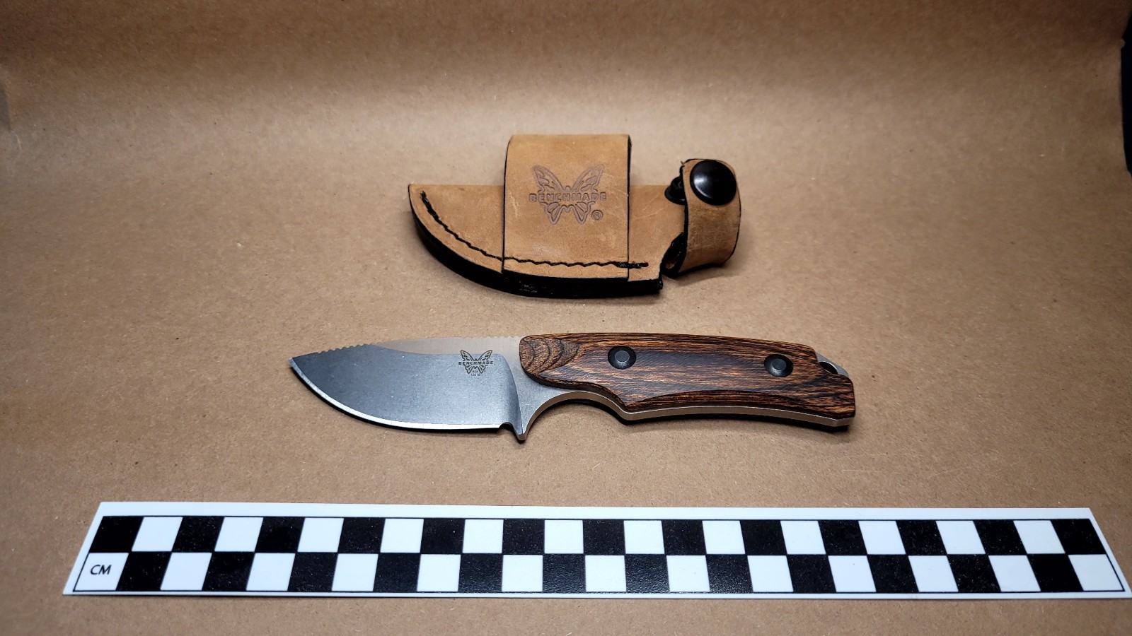Benchmade Hidden Canyon Hunter Knife Wood Fixed Blade S30v 15016-2, New