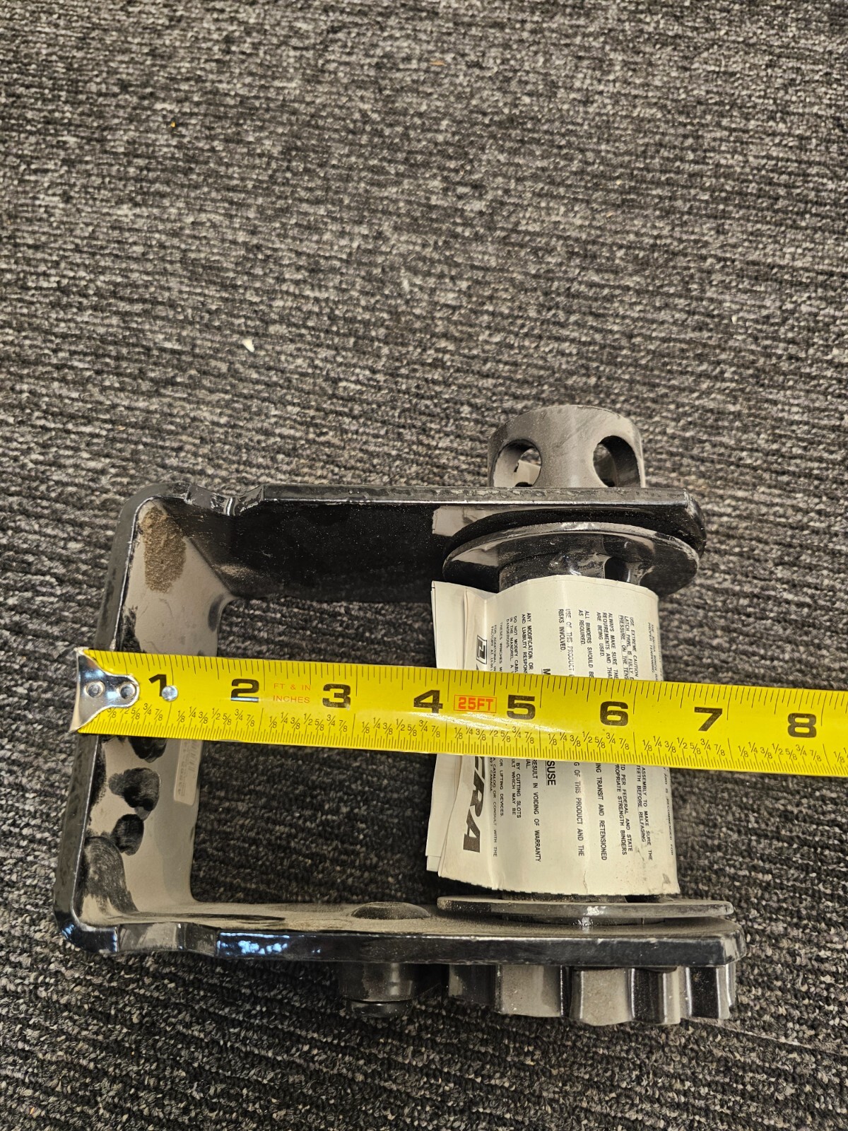 Ancra Bottom Mount Web Winch, Slider WLL: 6,000 lbs./2,730 kg.