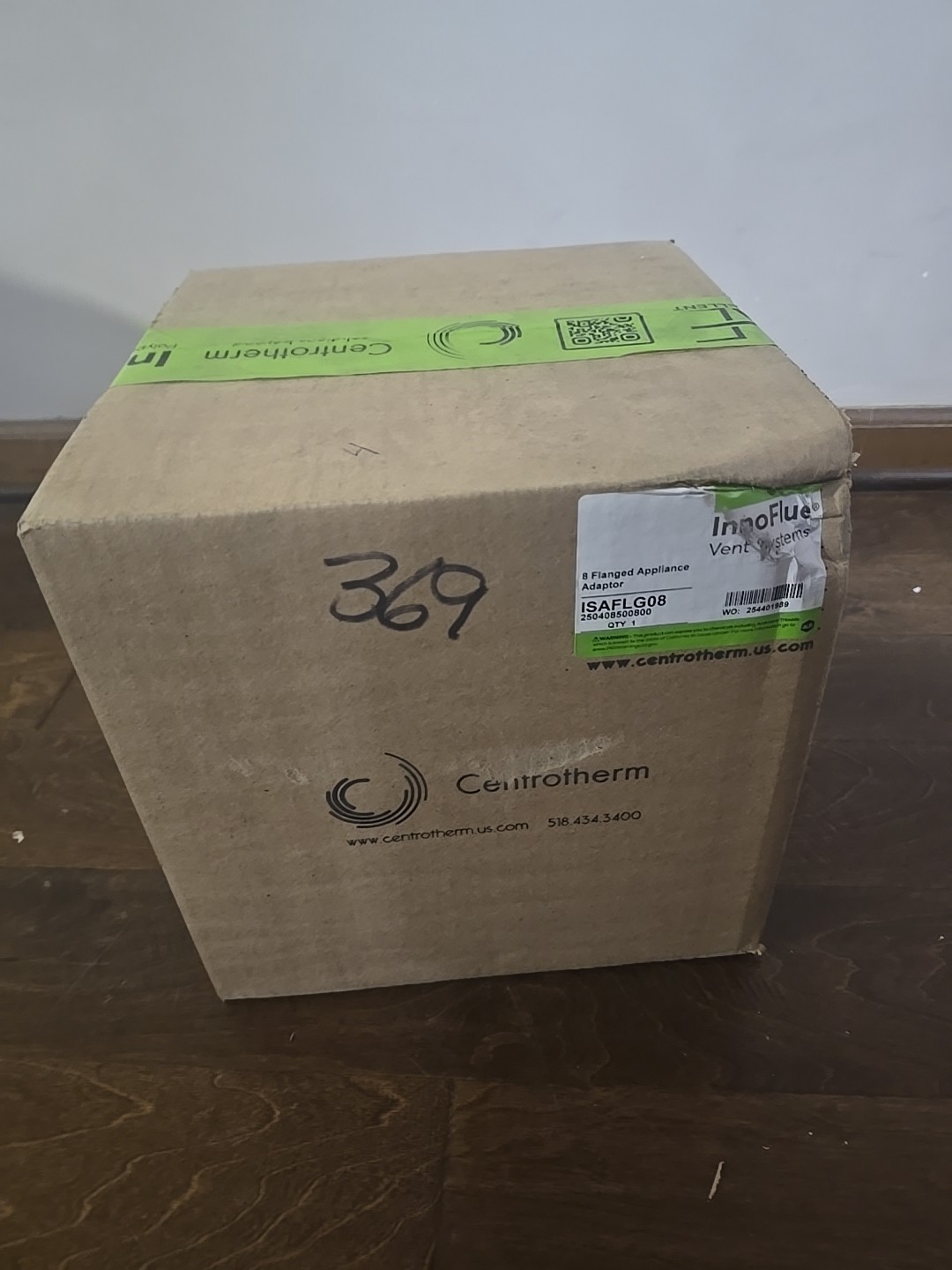Centrotherm ISAFLG08 8" Commercial Flanged Appliance Adaptor OEM to Innoflue