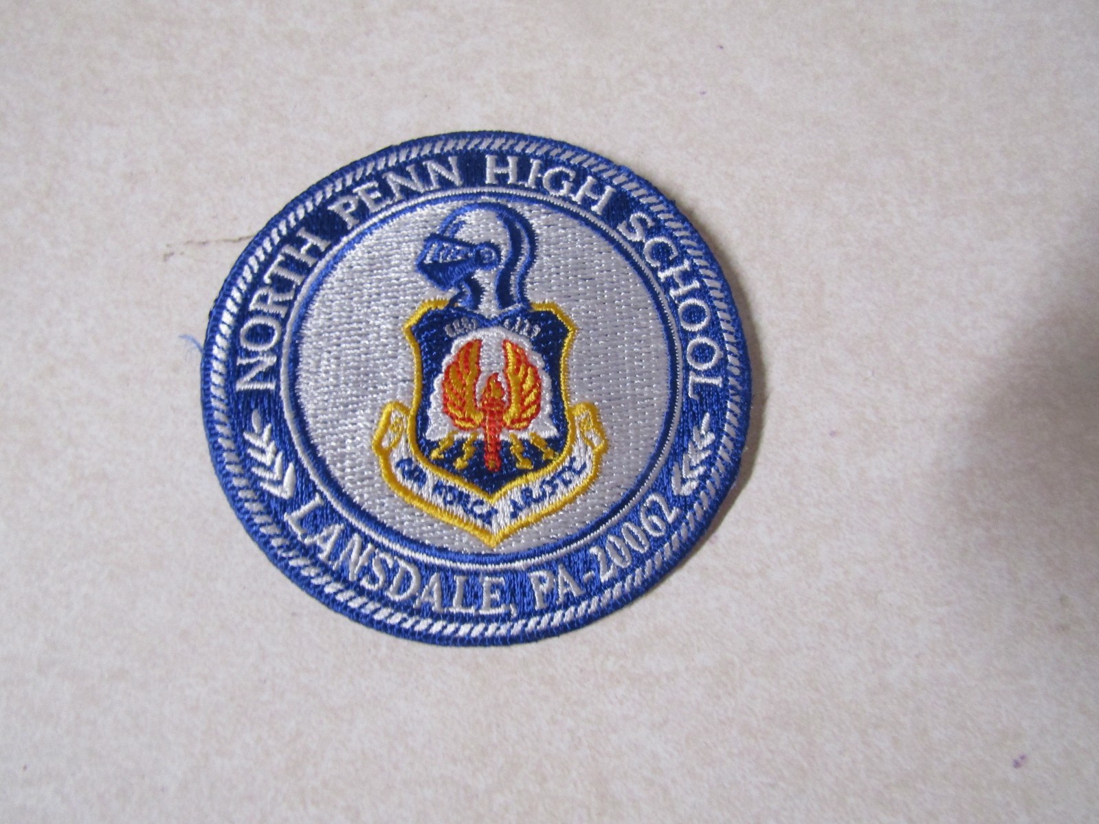 MILITARY PATCH NORTH PENN HIGH SCHOOL AIR FORCE ROTC LANSDALE PENNSYLVANIA