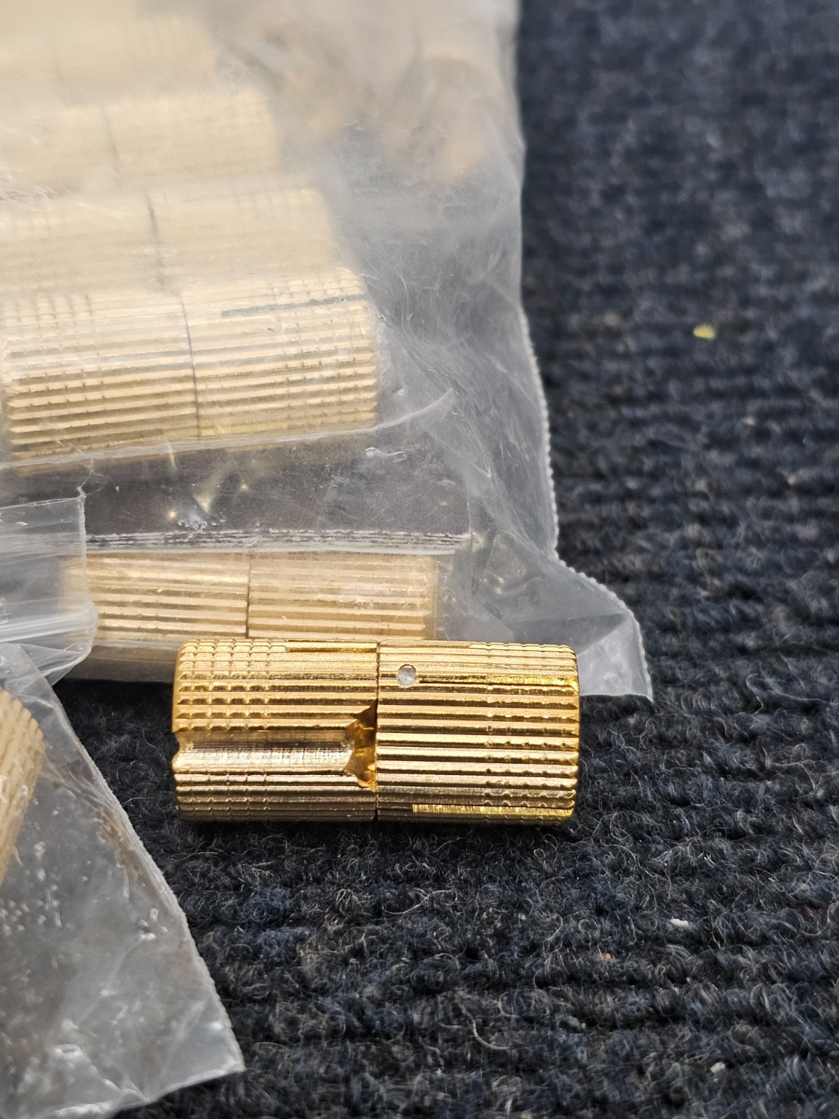 (QTY 24) BH144 Barrel Hinge Satin Brass, 3/4" Thick