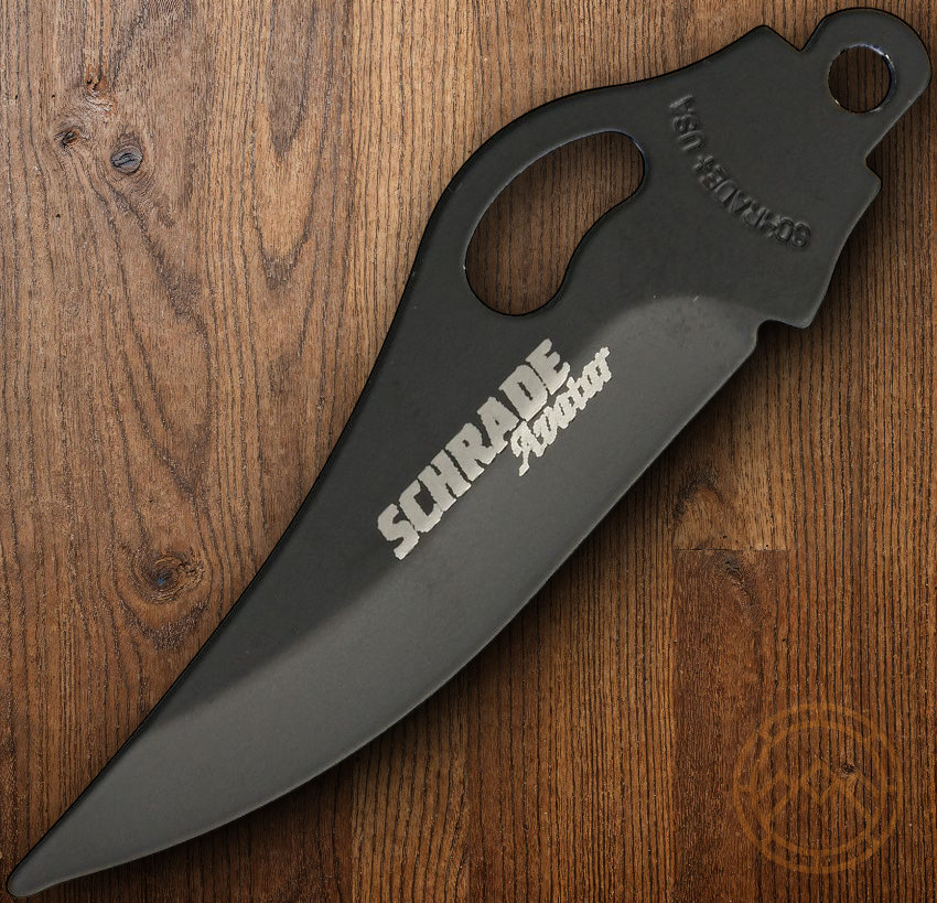 Schrade Knife Blade Replacement Black Finish Stainless Steel Clip Point USA MADE