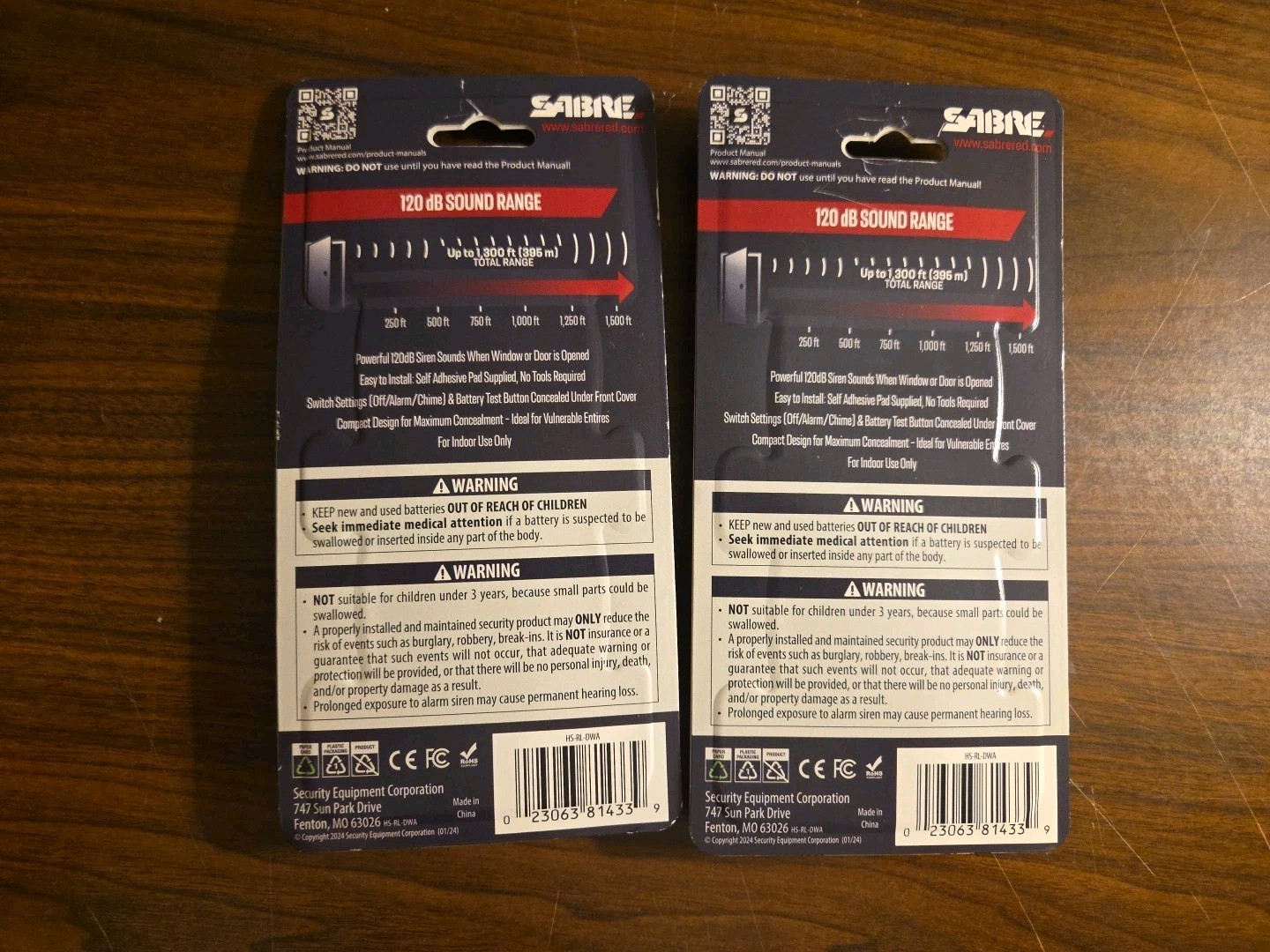 SABRE Wireless Door and Window Alarm (2-Pack)